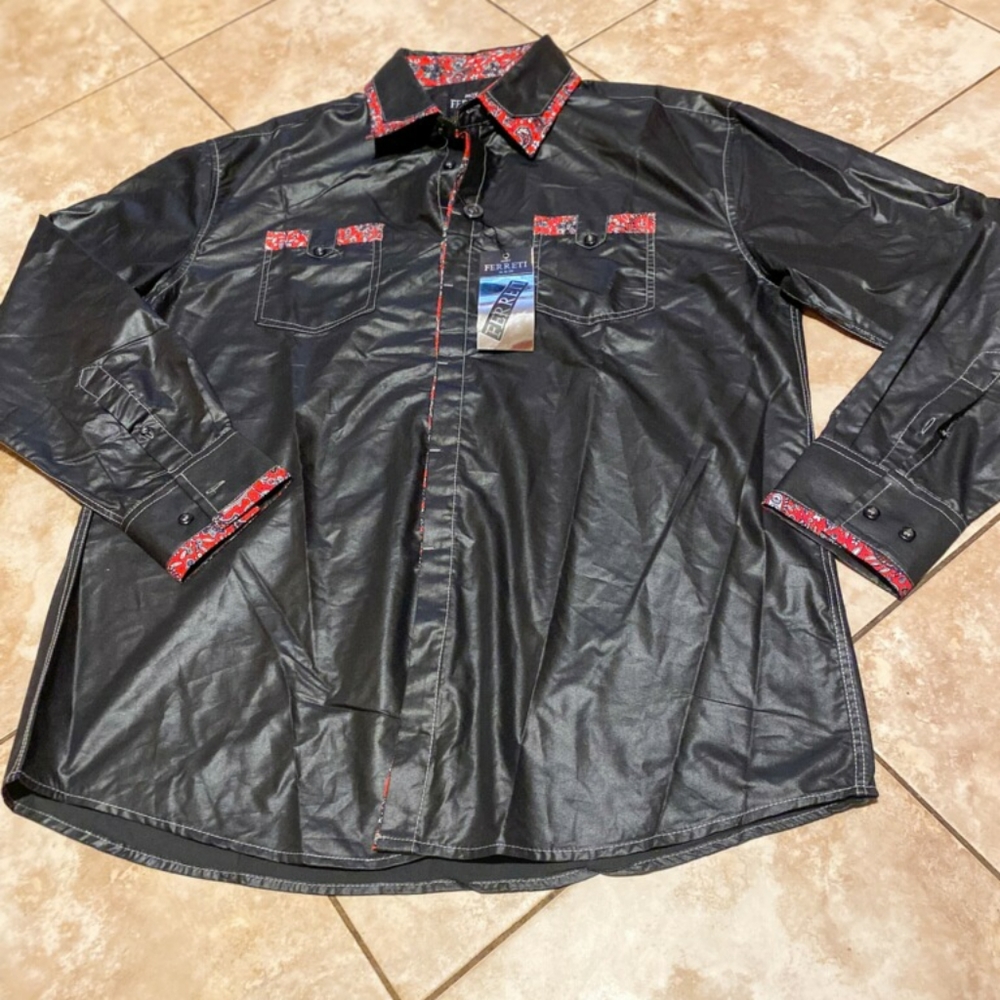 Mens moy ferretti dress shirt
